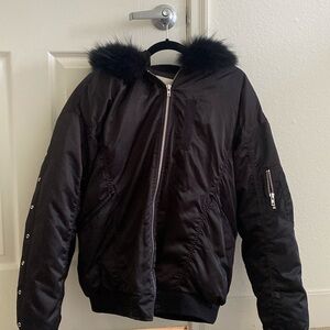 Korean style oversized down jacket